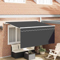 Einziehbare Markise Anthrazit 300 x 200 cm