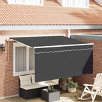 Einziehbare Markise Anthrazit 300 x 200 cm