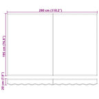 Markisenrahmen Mehrfarbig 300 x 200 cm