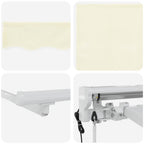 Markisenrahmen Creme 350 x 200 cm Polyester mit PU-Beschichtung