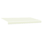 Einziehbare Markise Creme 350 x 200 cm Stoff