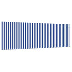 Einziehbare Markise Gestreift Blau 350 x 200 cm Stoff