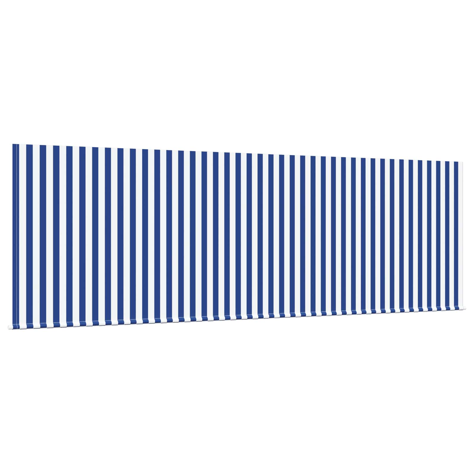 Einziehbare Markise Gestreift Blau 350 x 200 cm Stoff
