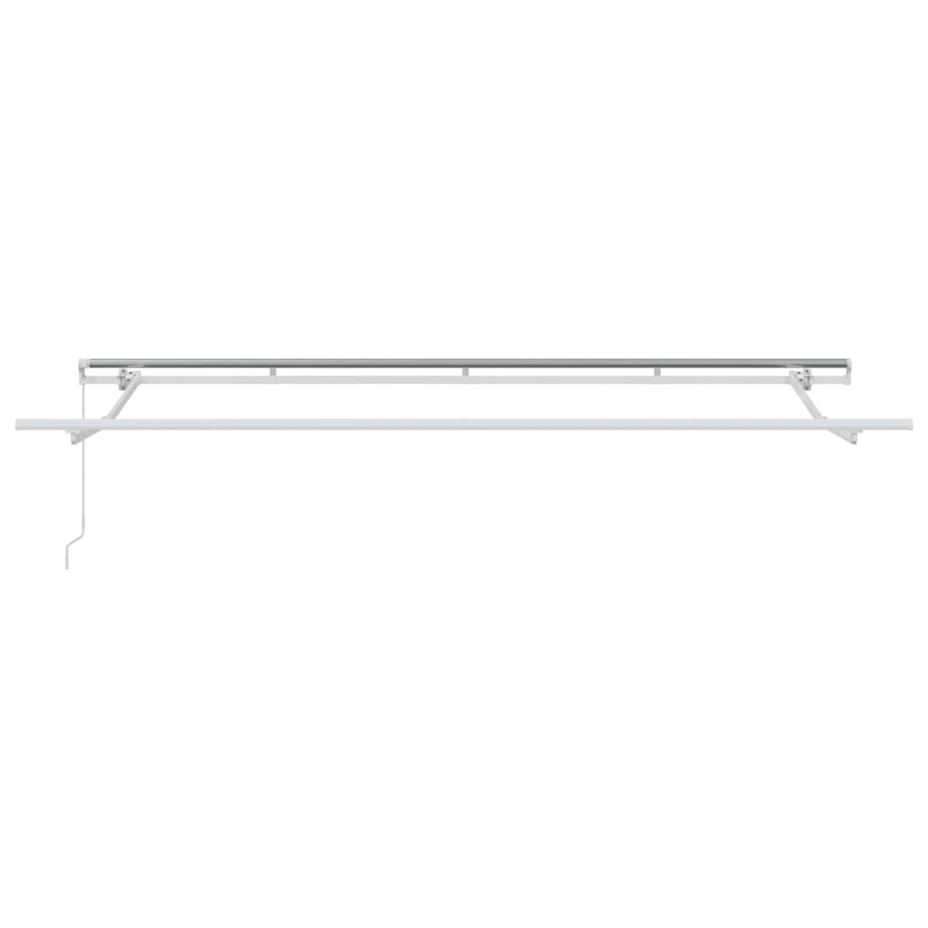 Einziehbare Markise Creme 350 x 200 cm Polyester und Aluminium
