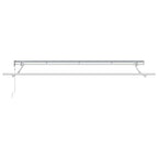 Einziehbare Markise Gelb 350 x 200 cm Stoff