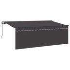 Einziehbare Markise Anthrazit 350 x 200 cm