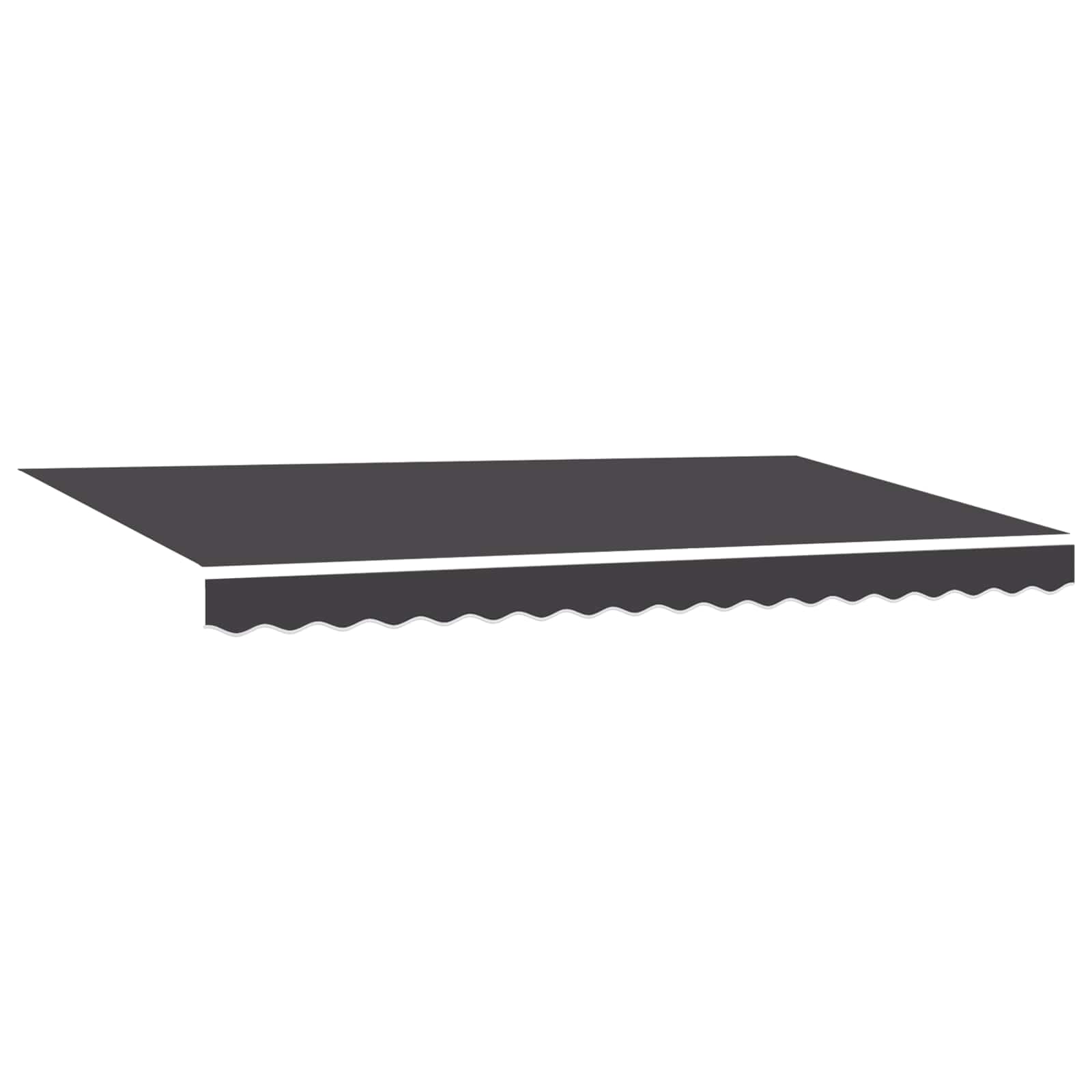 Einziehbare Markise Anthrazit 350 x 200 cm
