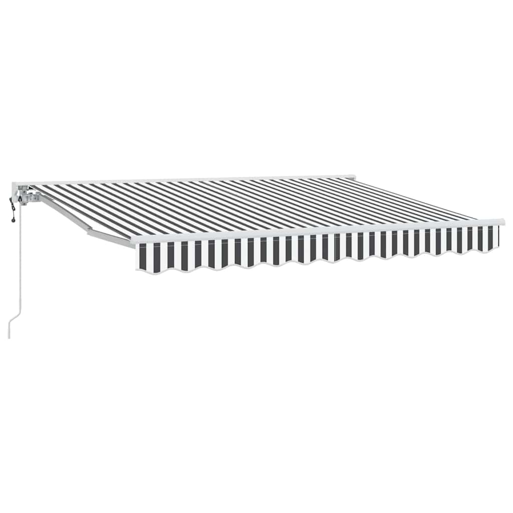 Markisenrahmen Anthrazit und Weiß 350 x 200 cm