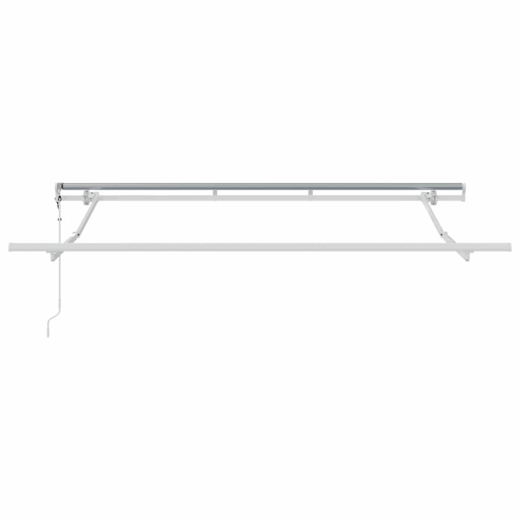 Einziehbare Markise Anthrazit 350 x 200 cm Stoff