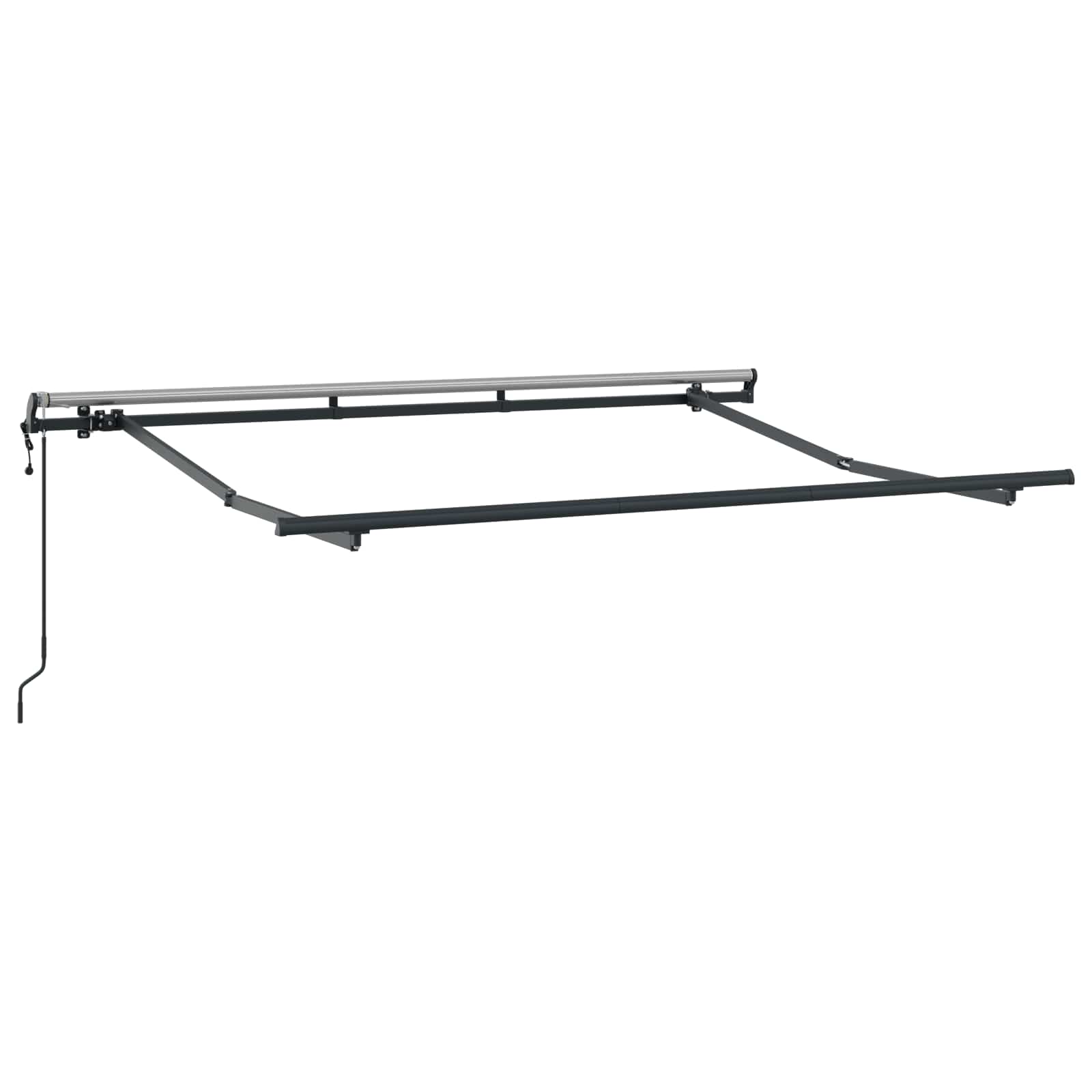Einziehbare Markise Anthrazit 350 x 200 cm Stoff