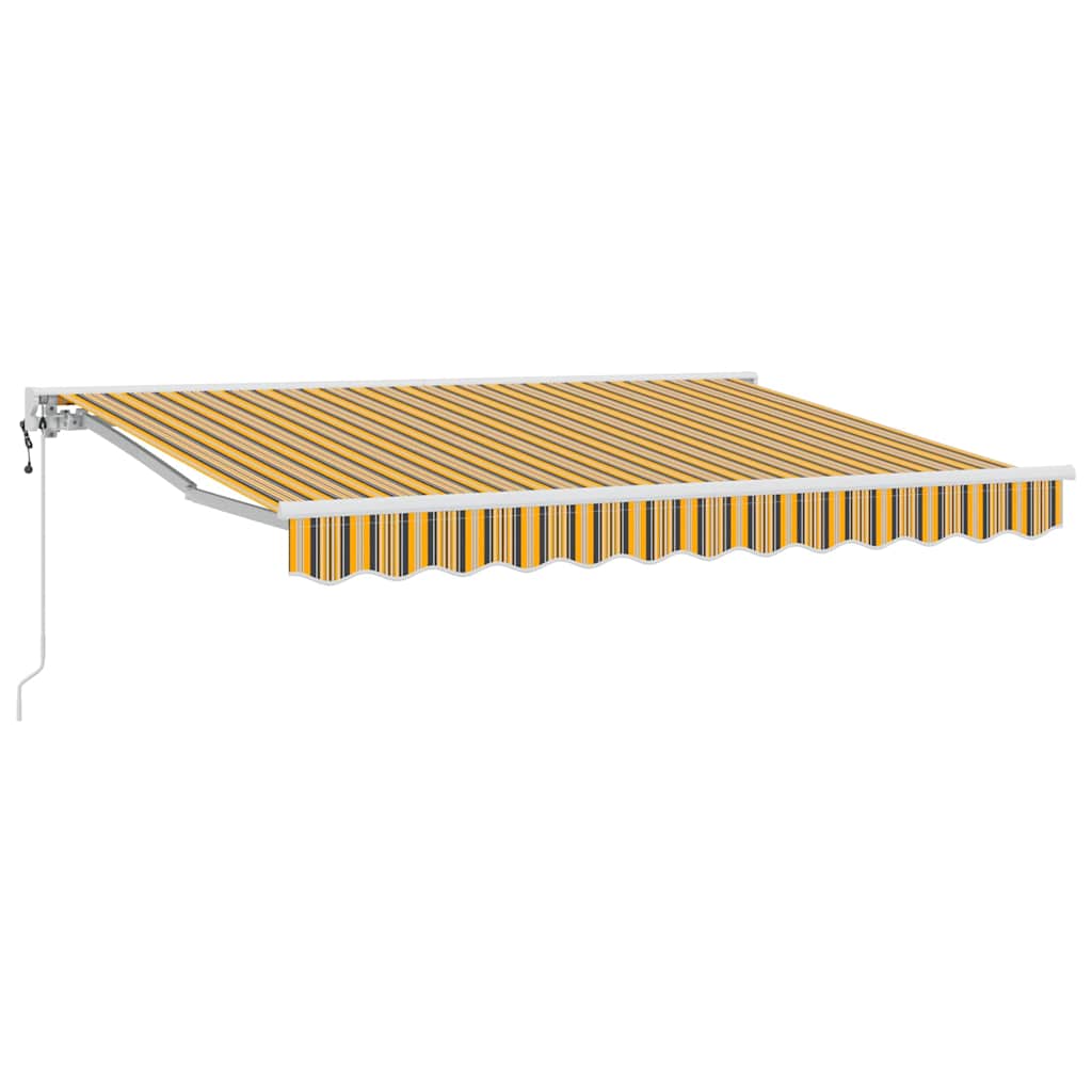 Markisenrahmen Gelb und Grau 350 x 200 cm