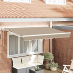 Markisenrahmen Beige 350 x 200 cm Polyester mit PU-Beschichtung