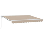 Markisenrahmen Beige 350 x 200 cm Polyester mit PU-Beschichtung
