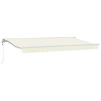 Markisenrahmen Creme 400 x 200 cm Polyester mit PU-Beschichtung