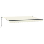 Einziehbare Markise Creme 400 x 200 cm Stoff