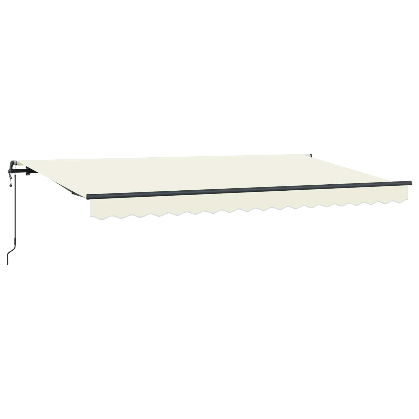 Einziehbare Markise Creme 400 x 200 cm Stoff