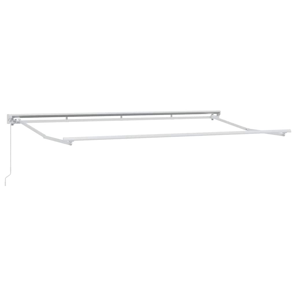 Einziehbare Markise Creme 400 x 200 cm Polyester und Aluminium