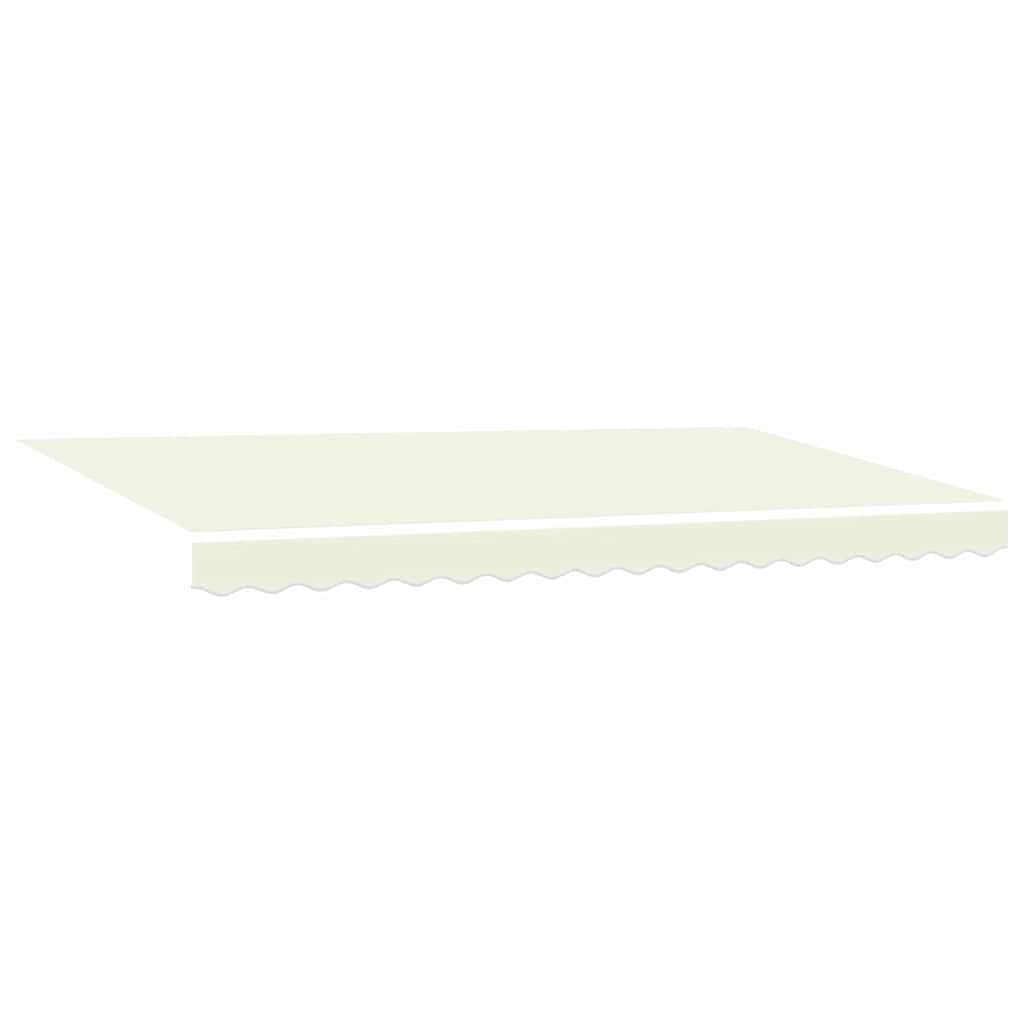 Einziehbare Markise Creme 400 x 200 cm Polyester und Aluminium