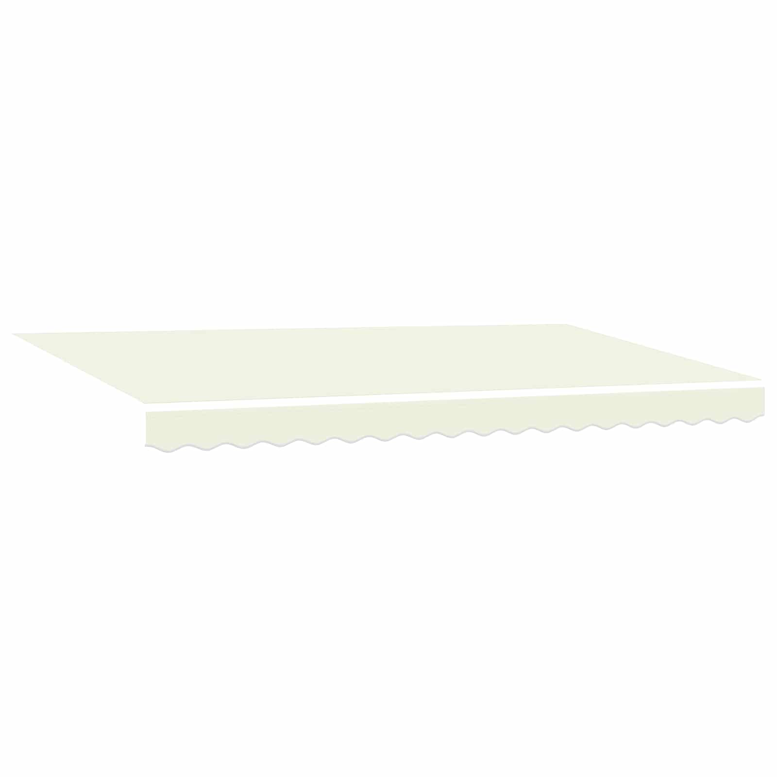 Einziehbare Markise Creme 400 x 200 cm Polyester und Aluminium