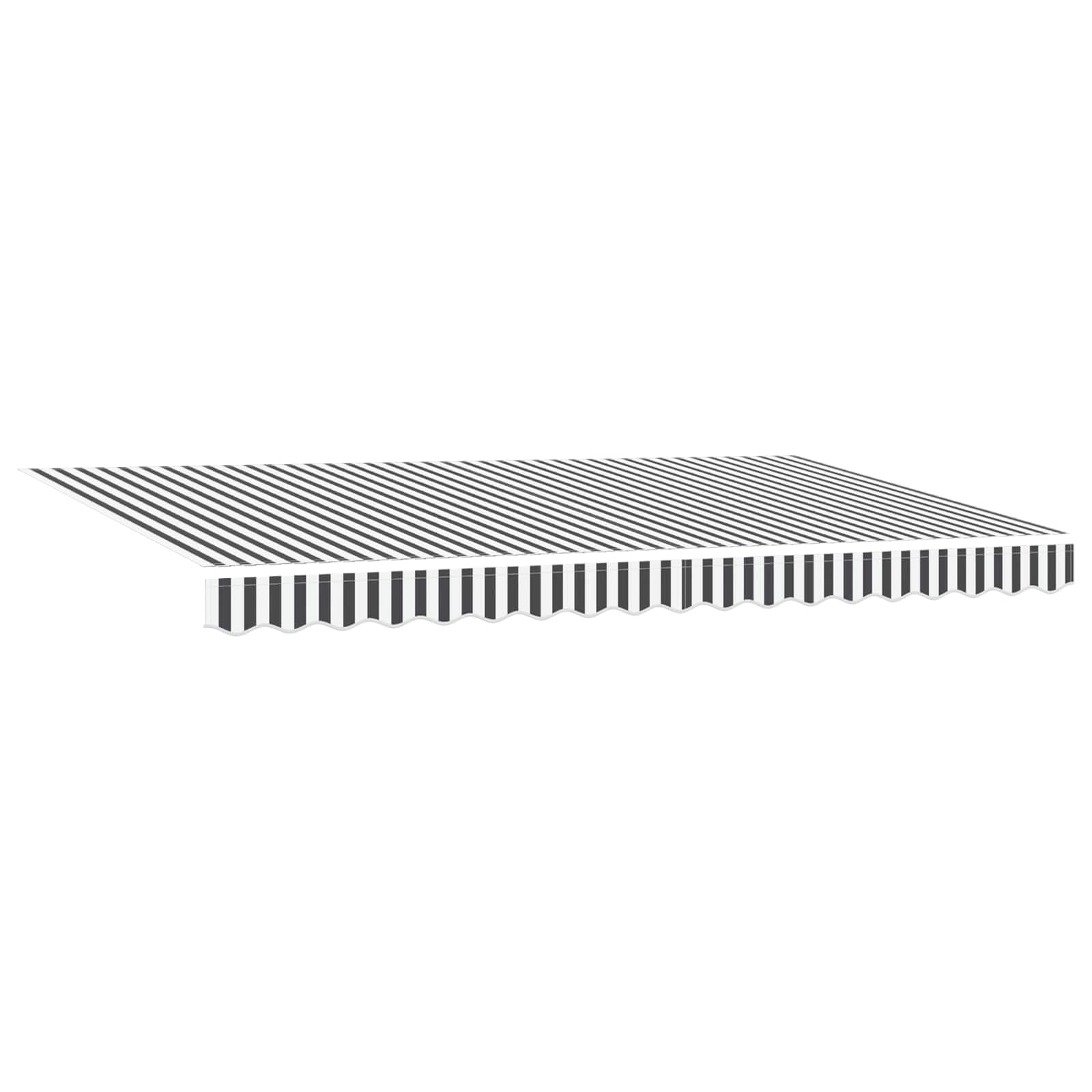 Einziehbare Markise Anthrazit 400 x 200 cm Stoff