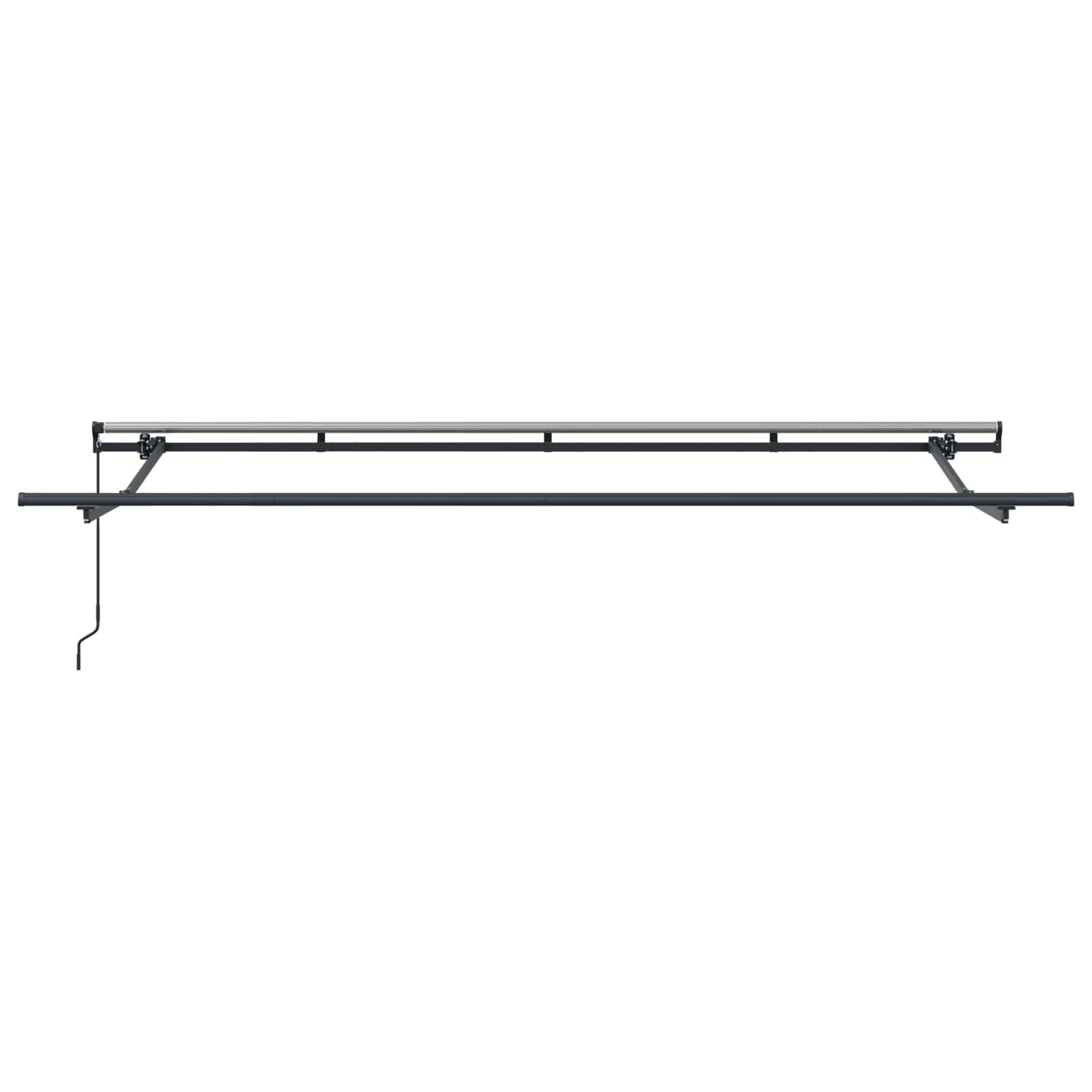 Einziehbare Markise Anthrazit 400 x 200 cm Stoff