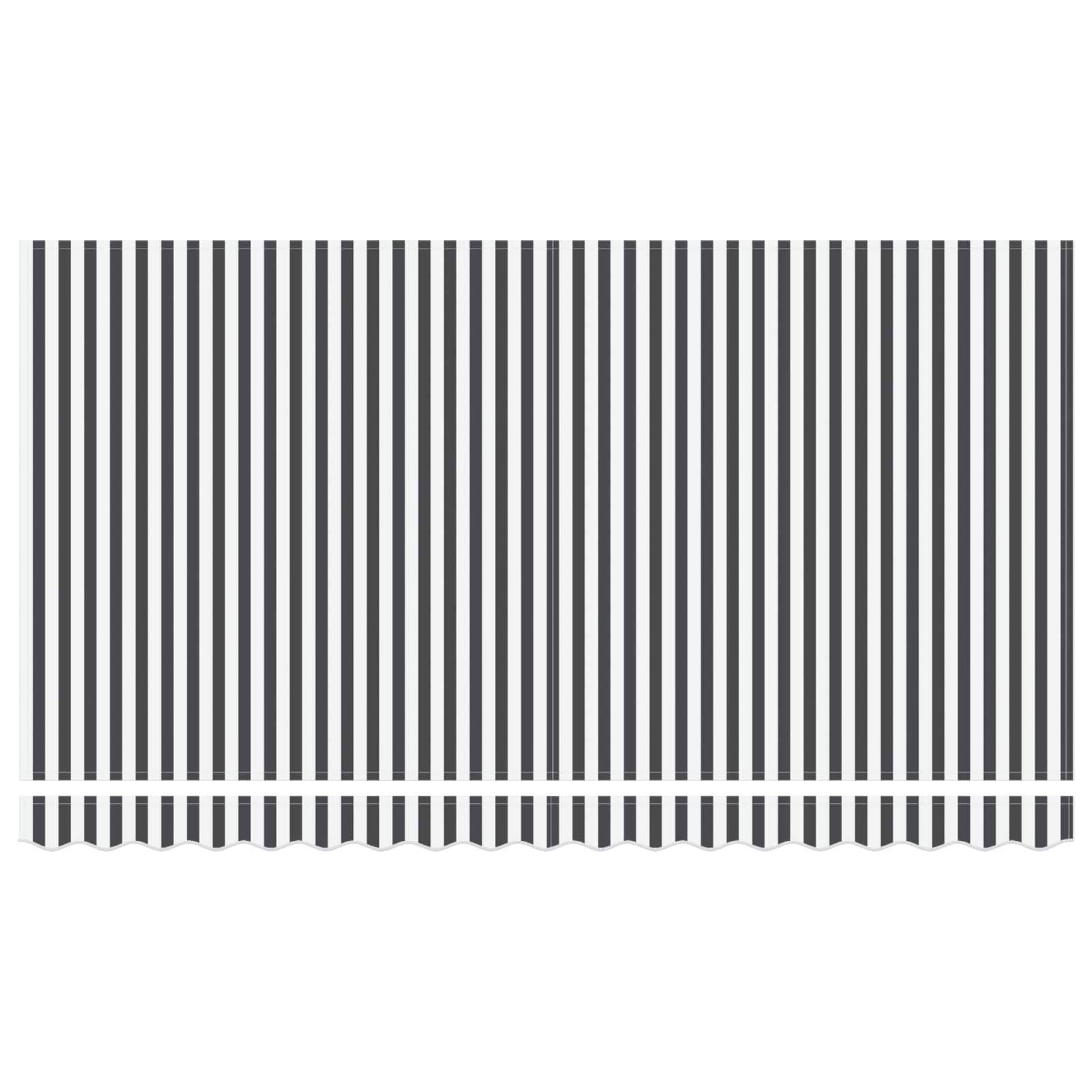 Einziehbare Markise Anthrazit 400 x 200 cm Stoff