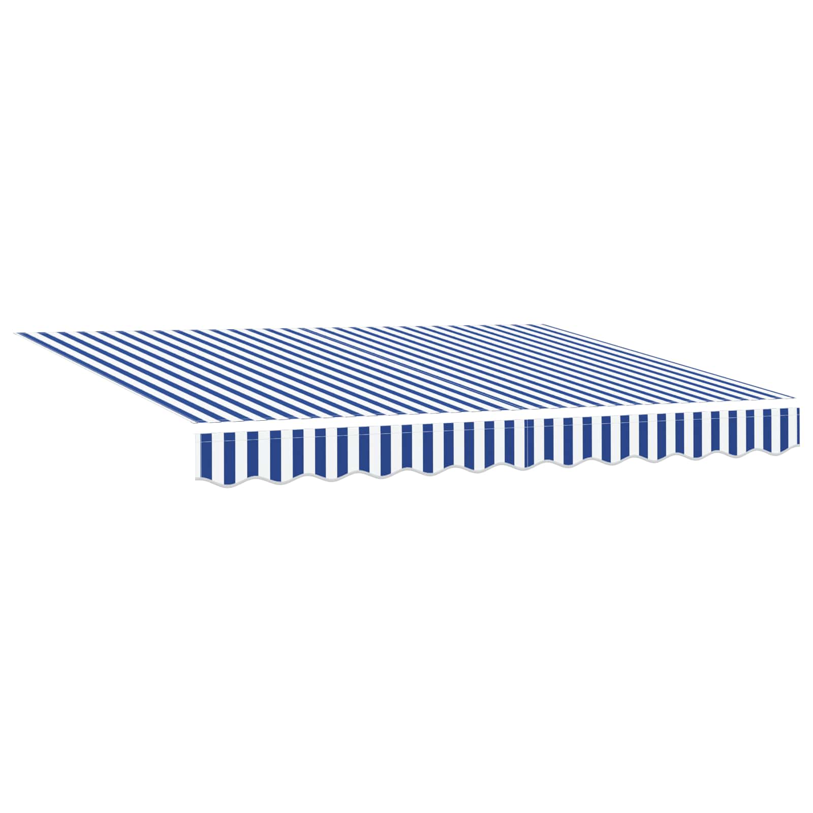 Markisenrahmen Blau und Weiß 300 x 250 cm