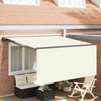 Einziehbare Markise Creme 300 x 250 cm Polyester und Aluminium