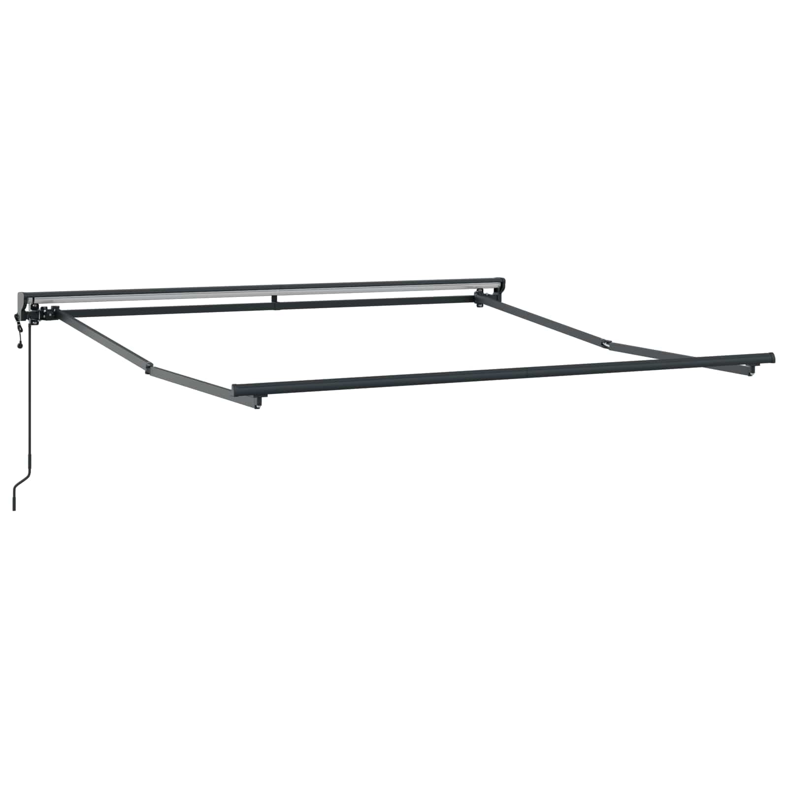 Einziehbare Markise Creme 300 x 250 cm Polyester und Aluminium