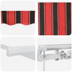 Einziehbare Markise Orange und Braun 300 x 250 cm