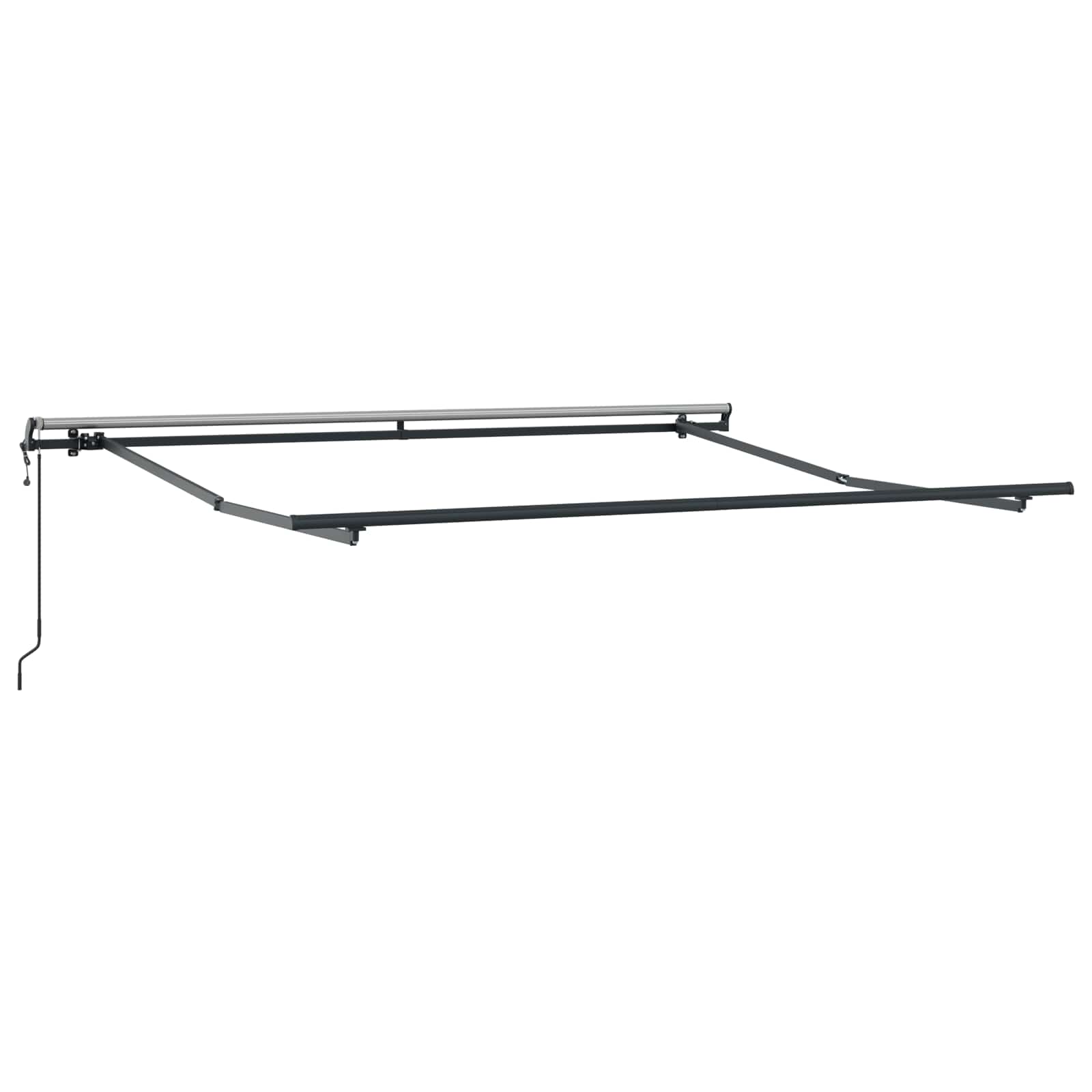 Einziehbare Markise Orange und Braun 300 x 250 cm