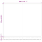 Einziehbare Markise Orange und Braun 300 x 250 cm