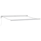 Markise Orange und Braun 300 x 250 cm Polyester und Aluminium