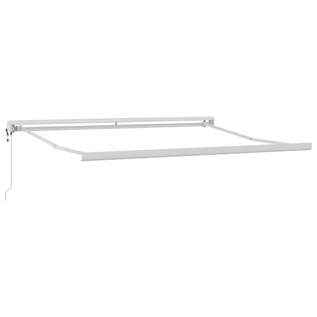 Markise Orange und Braun 300 x 250 cm Polyester und Aluminium