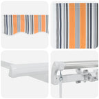 Markise Mehrfarbig 300 x 250 x 165 cm Polyester