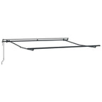 Einziehbare Markise Mehrfarbig 300 x 250 cm Stoff und Aluminium