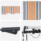 Markisenstoff Mehrfarbig 300 x 250 cm Polyester