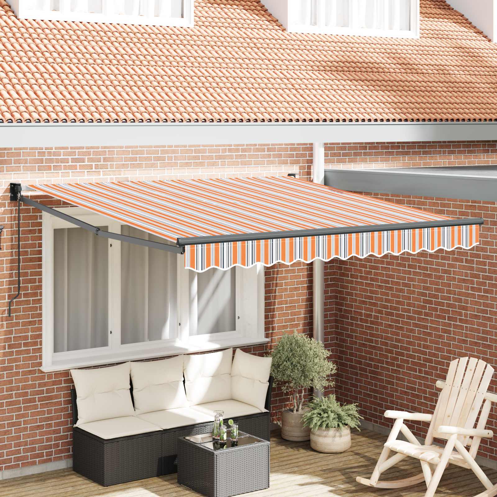 Markise Mehrfarbig 300 x 250 x 165 cm Polyester