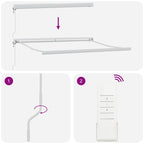Markise Mehrfarbig 300 x 250 x 165 cm Polyester und Aluminium