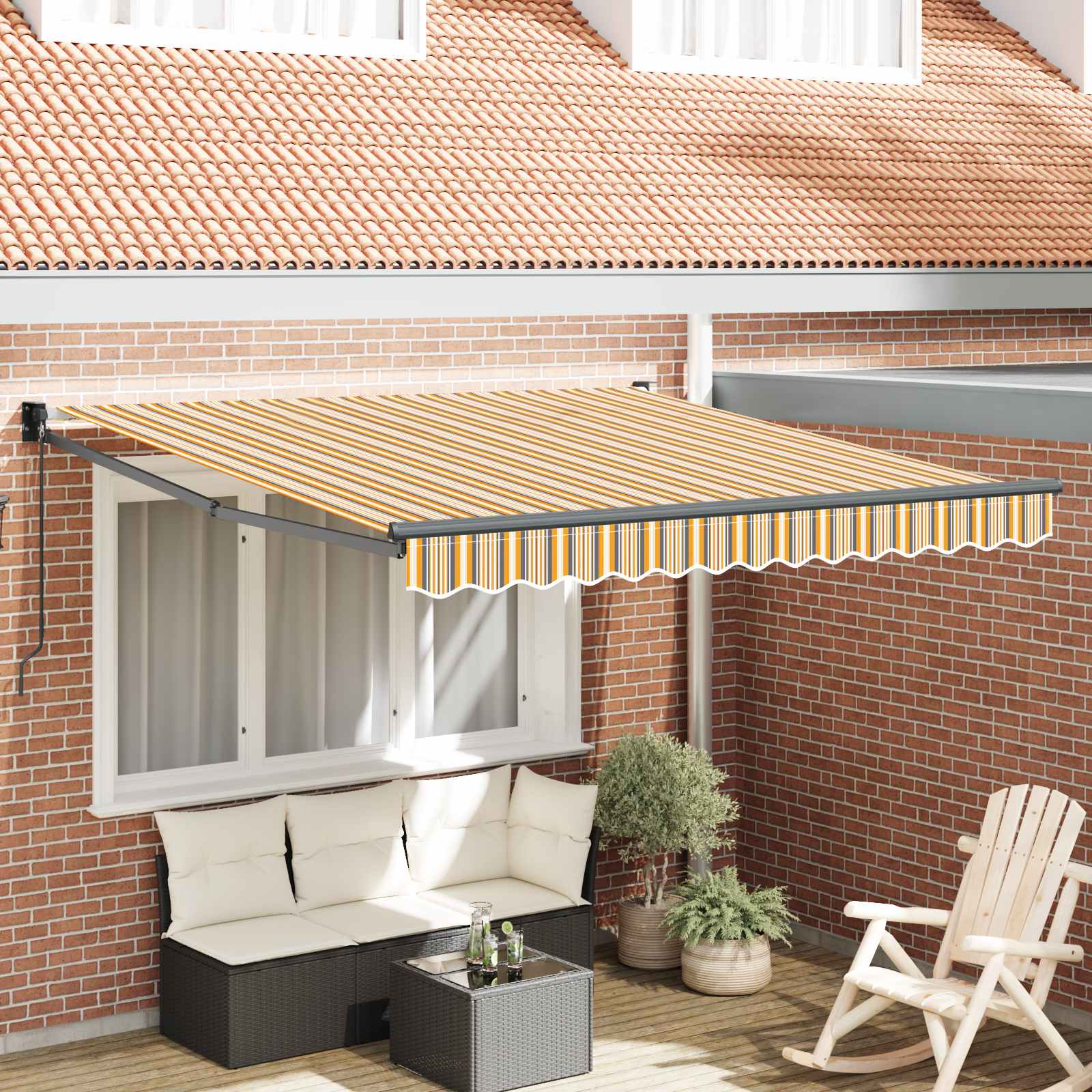 Markise Mehrfarbig 300 x 250 x 165 cm Polyester
