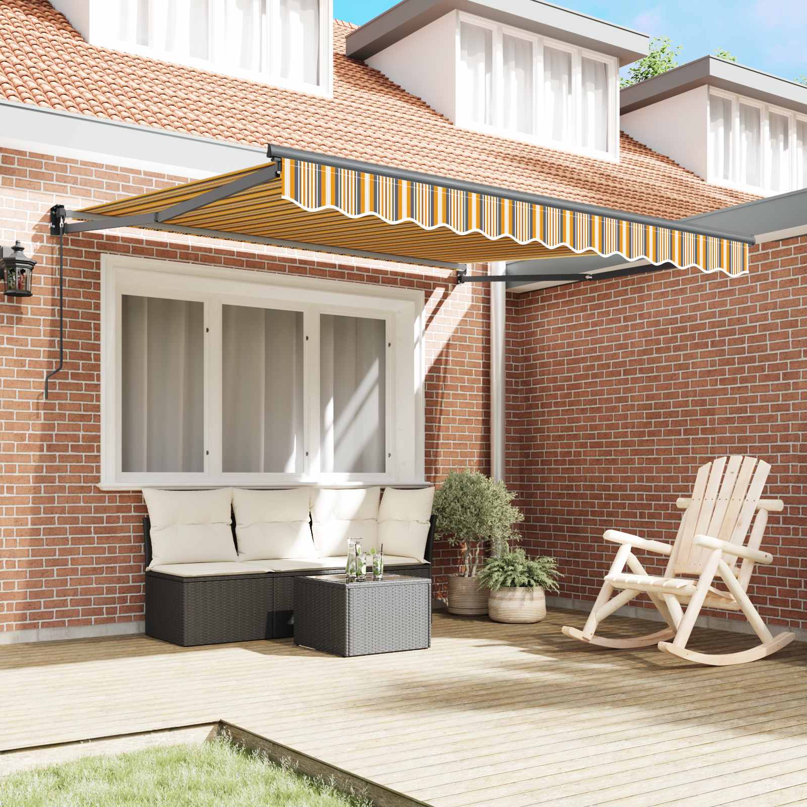 Markise Mehrfarbig 300 x 250 x 165 cm Polyester
