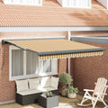 Markise Mehrfarbig 300 x 250 x 165 cm Polyester und Aluminium