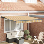 Markisenrahmen Gelb und Grau 300 x 250 cm