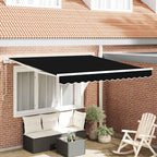 Elektrische ausziehbare Markise Schwarz 300 x 250 cm