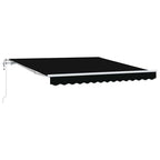 Elektrische ausziehbare Markise Schwarz 300 x 250 cm