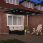 Markisenstoff Schwarz 300 x 250 cm Polyester
