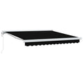 Markise Schwarz 300 x 250 x 165 cm Polyester und Aluminium