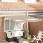 Elektrische ausziehbare Markise Beige 300 x 250 cm