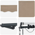 Markisenstoff Beige 300 x 250 cm Polyester