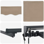Markisenrahmen Beige 300 x 250 cm Polyester mit PU-Beschichtung